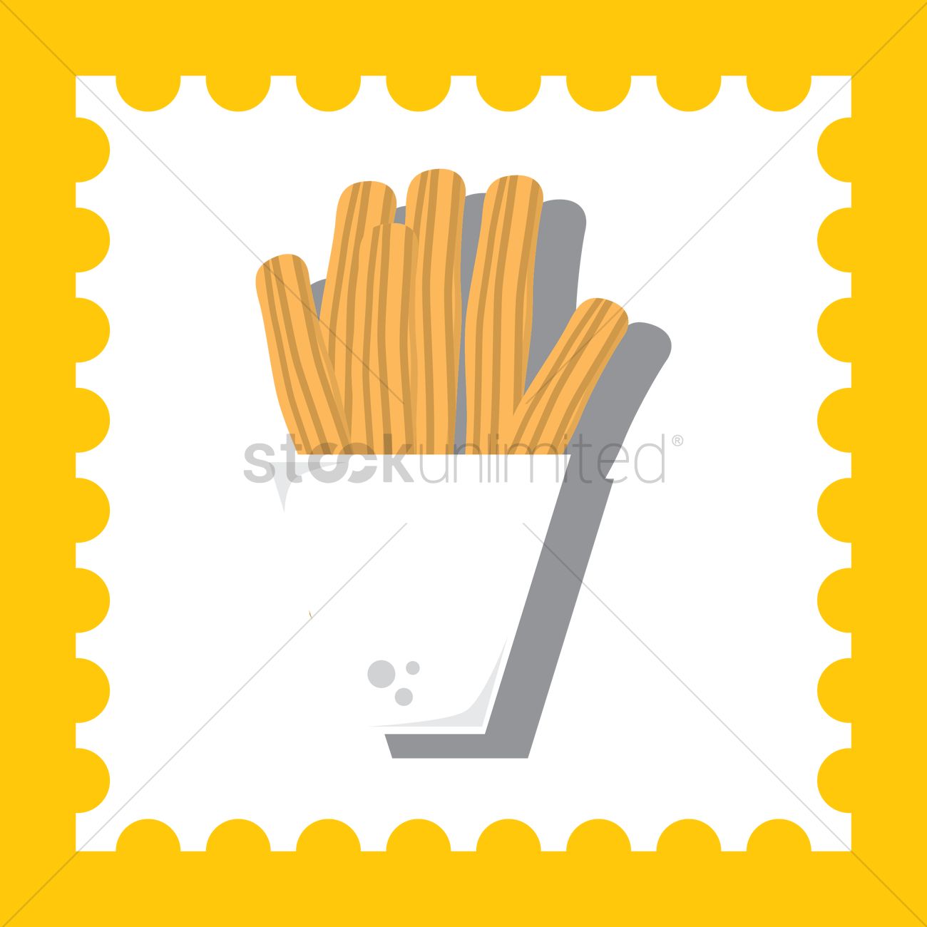 1300x1300 Churros Vector Image