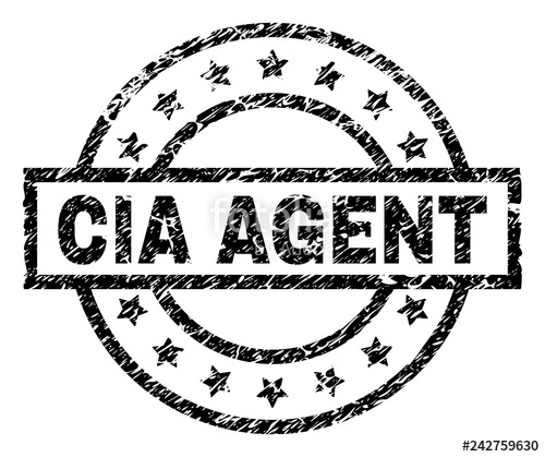 500x419 Cia Agent Stamp Seal Watermark With Distress Style Designed