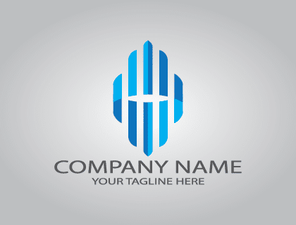 420x320 Stripes Building Logo Vector Logopik