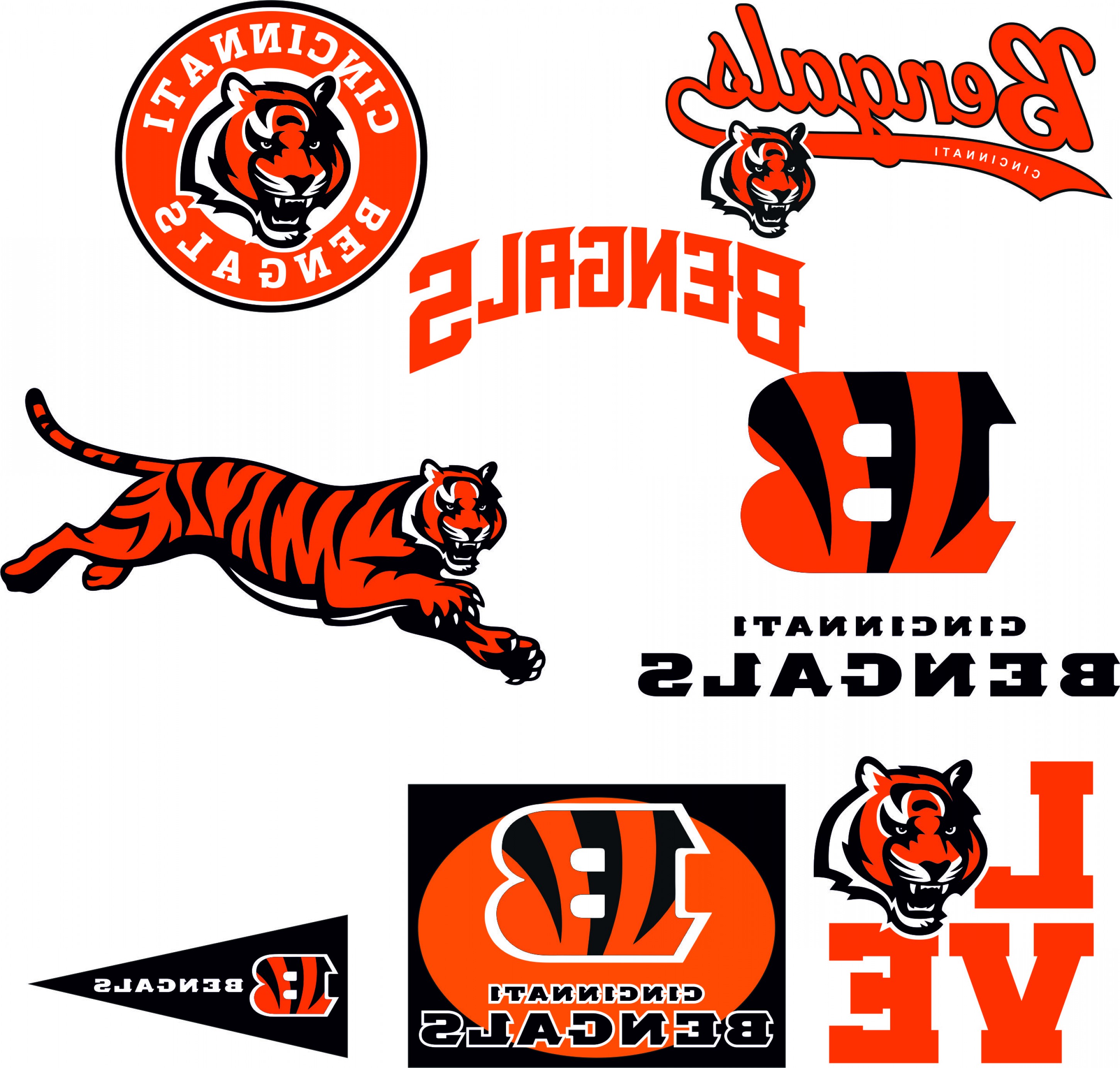 Cincinnati Bengals Logo Vector Hoodamathrun. 