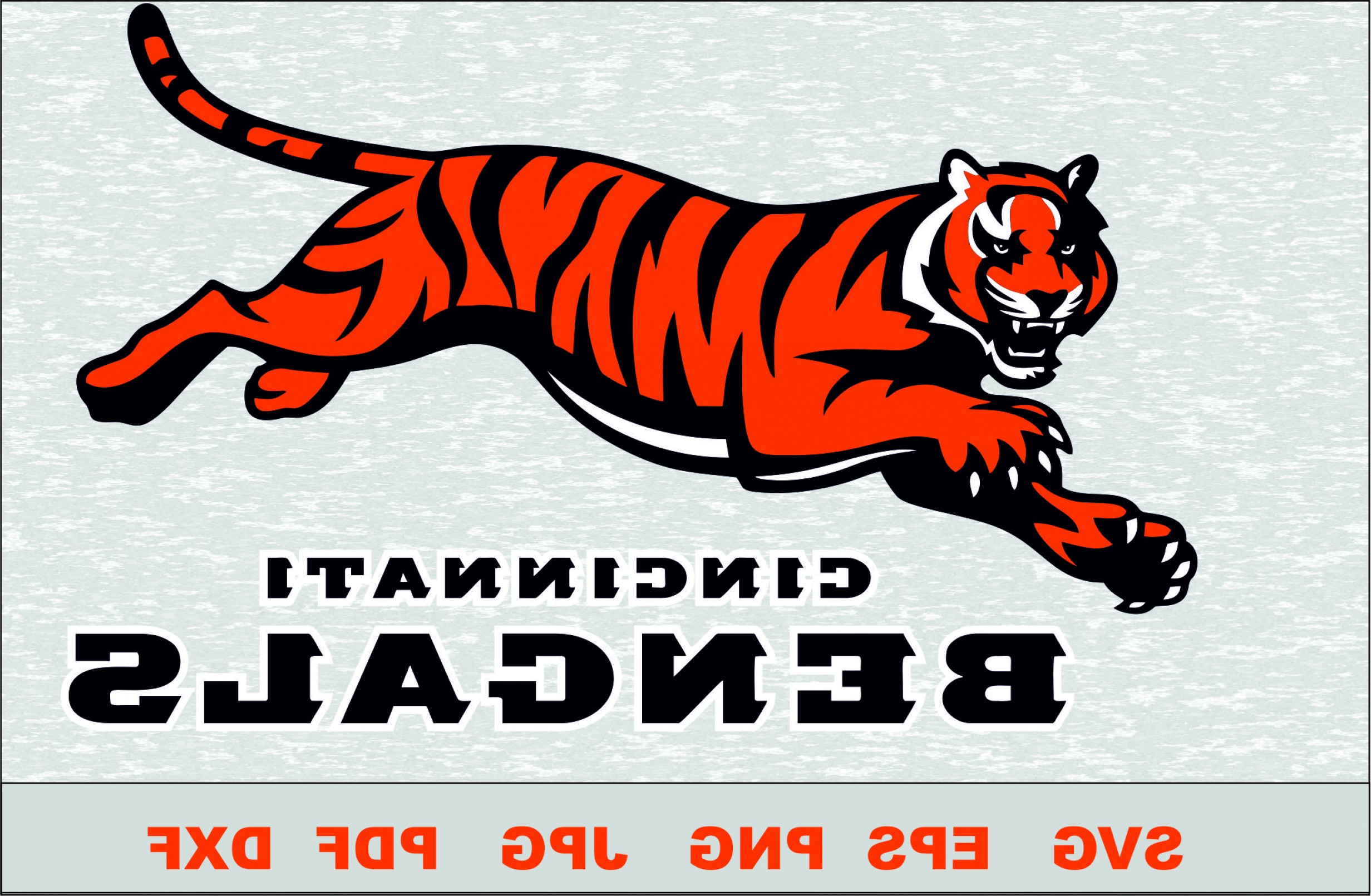 2464x1611 Cincinnati Bengals Layered Logo Silhouette Studio Transfer