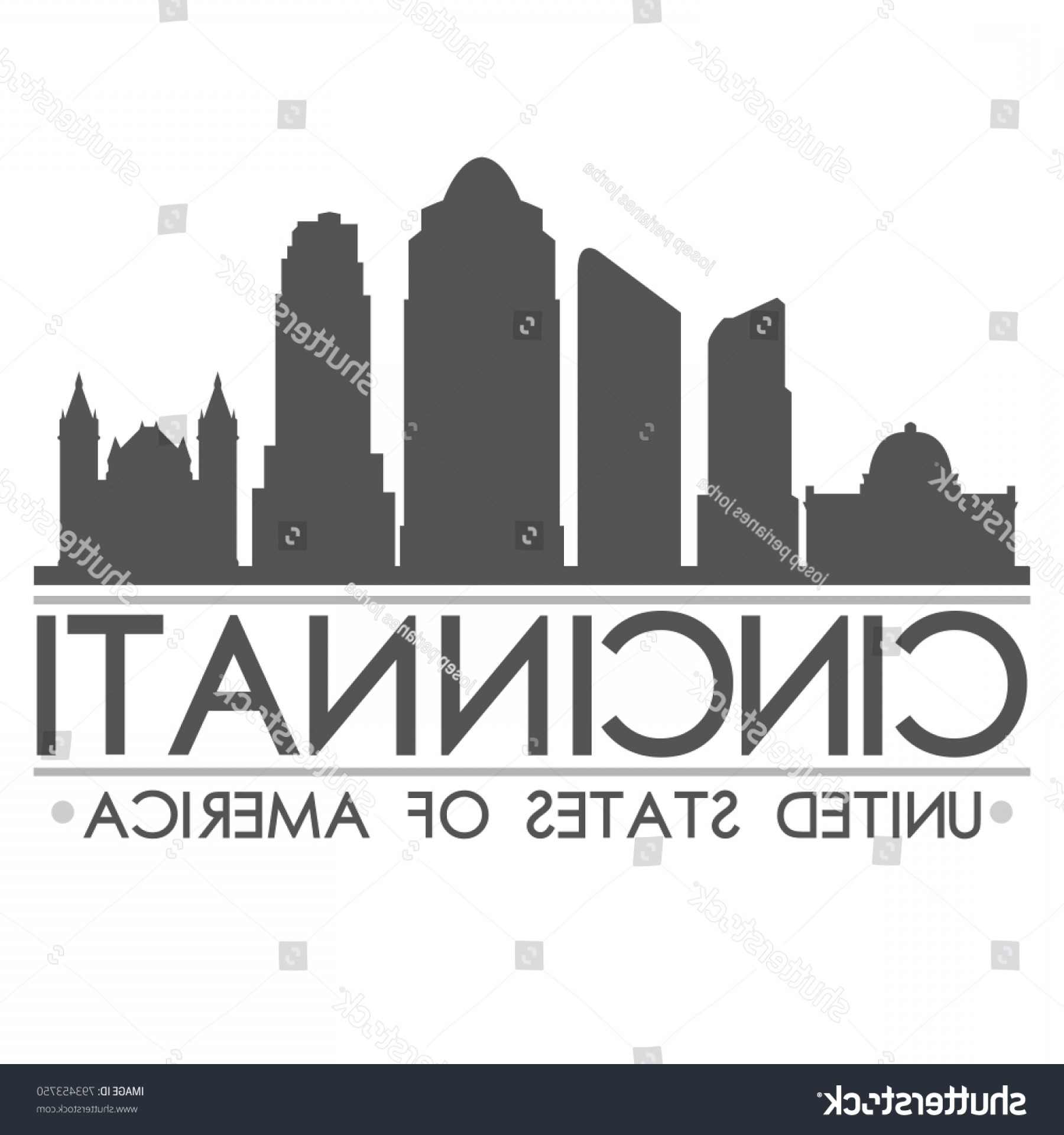 1800x1920 Cincinnati Ohio Usa Skyline Silhouette Design Catchsplace
