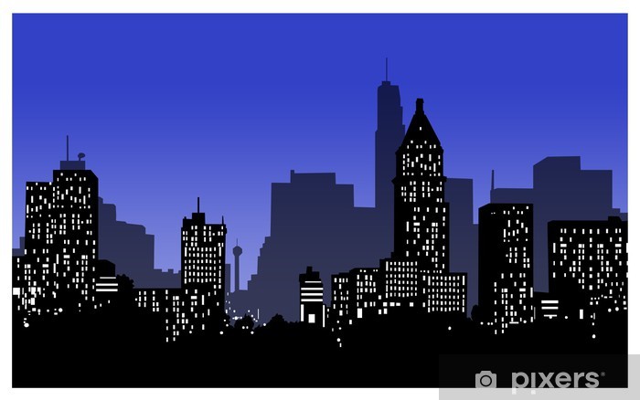 Skyline Of Cincinnati Vector Wall Mural 700x438 Skyline Of Cincinnati Vector Wall Mural