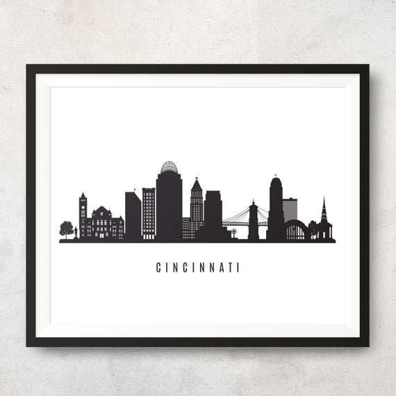 Cincinnati Skyline Vector at Vectorified.com | Collection of Cincinnati ...