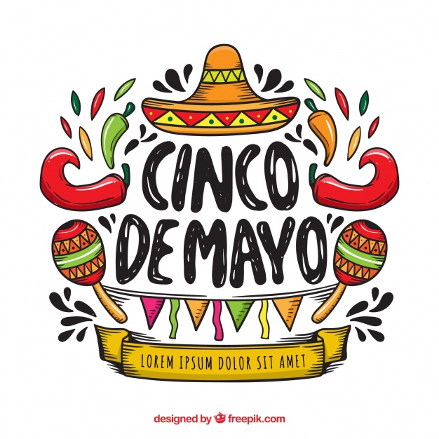 626x626 Cinco De Mayo Background With Mexican Elements Vector Free Download