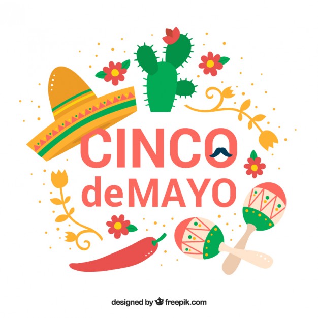 626x626 Cinco De Mayo Elements Flat Design Vector Free Download