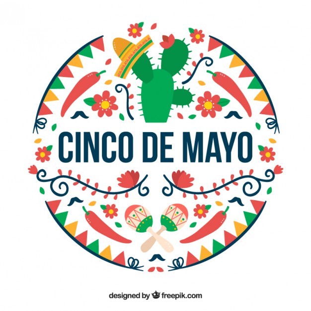 626x626 Coloured Cinco De Mayo Background Vector Premium Download
