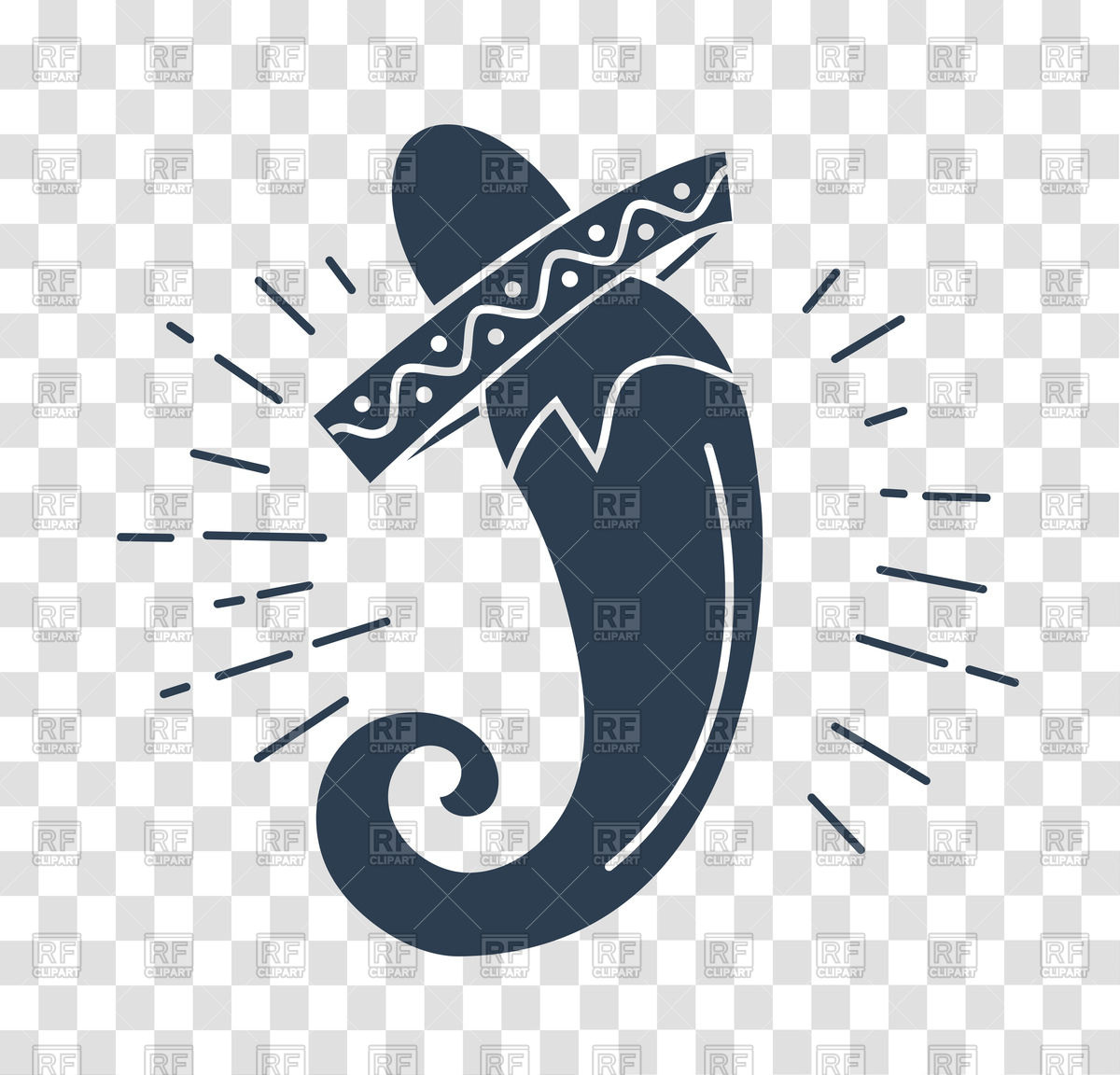 1200x1152 Icon Of Chili Pepper In Sombrero Holiday