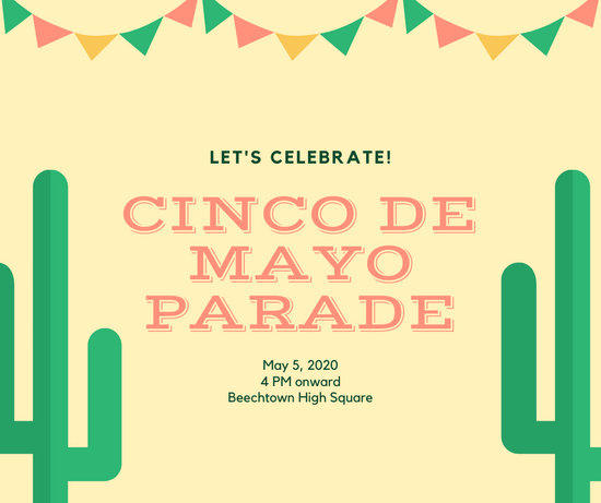 550x461 Yellow Vector Cinco De Mayo Facebook Post