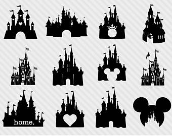 Cinderella Castle Silhouette Vector at Vectorified.com | Collection of ...