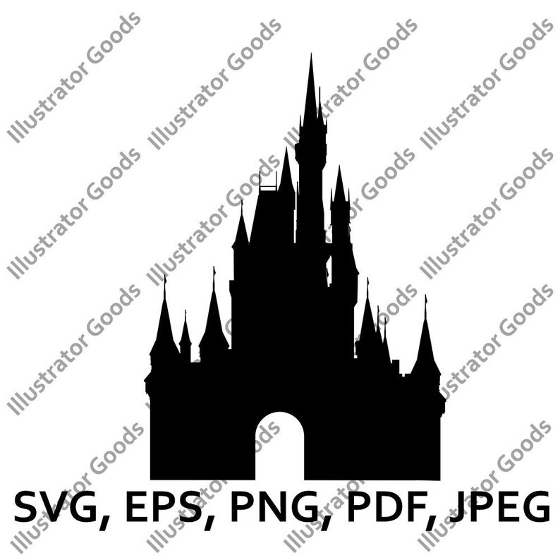 Free Free 252 Silhouette Cinderella Castle Svg SVG PNG EPS DXF File