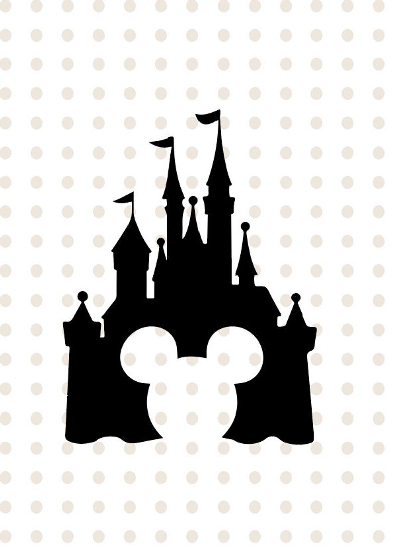 143 Silhouette Cinderella Castle Svg SVG PNG EPS DXF File