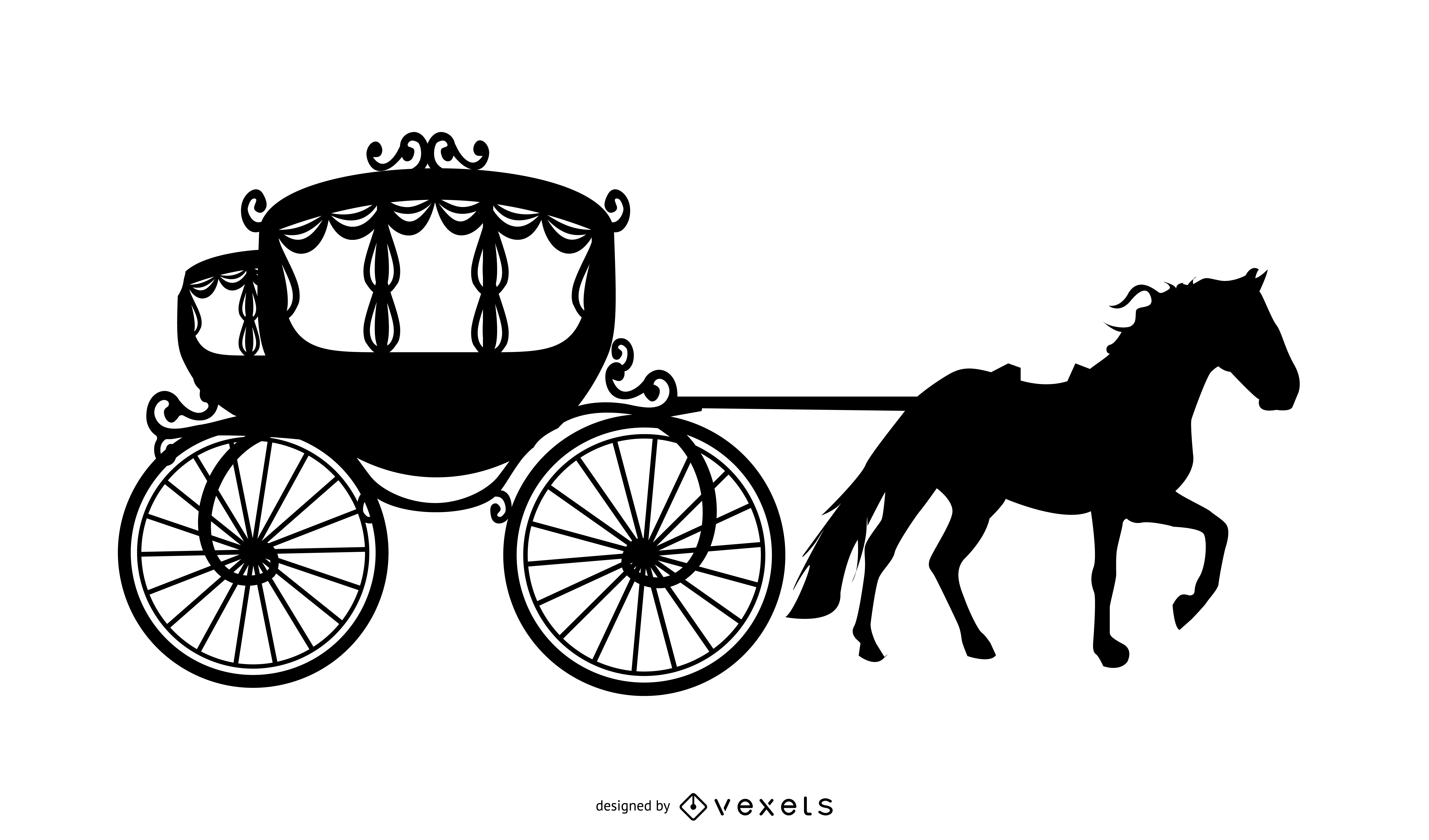 7083x4167 Cinderella Silhouette Vector Design