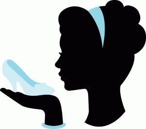 300x264 Glass Slipper Clipart Silhouette Free Cliparts Download