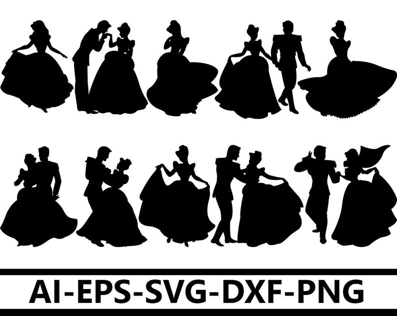 Cinderella Dancing Cinderella Silhouette Cinderella Etsy 794x633 Cinderella Dancing Cinderella Silhouette Cinderella Etsy