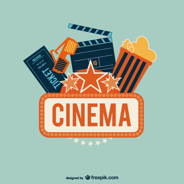 626x626 Cinema Logo With Popcorn Vector Free Download