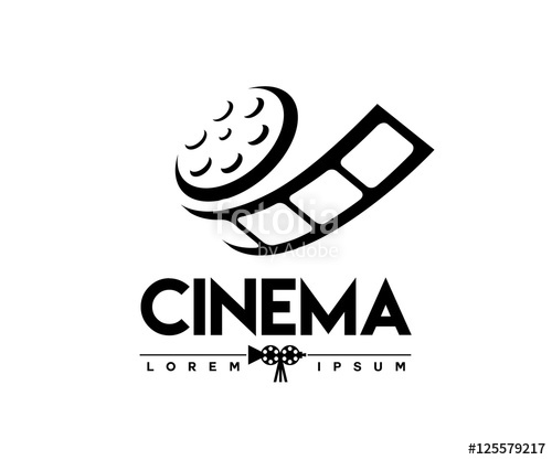 500x417 Abstract Cinema Logo Vector Template Isolated On White Background