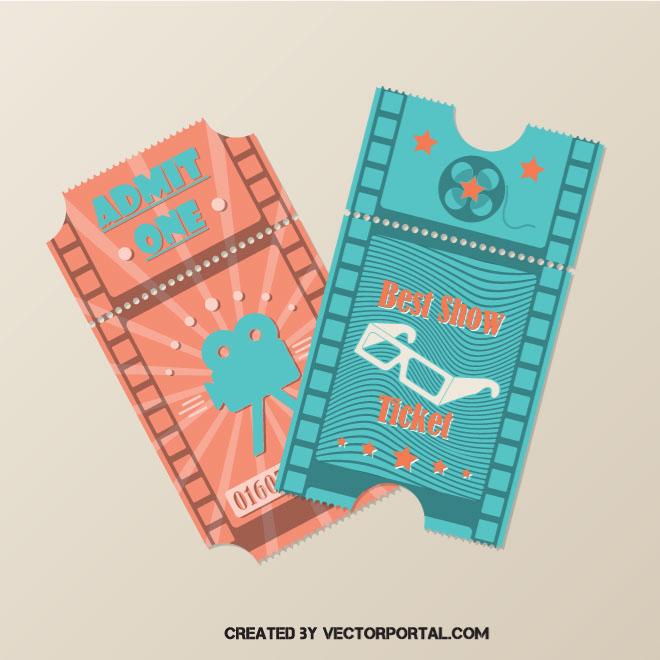 660x660 Cinema Tickets Vector Clip Art