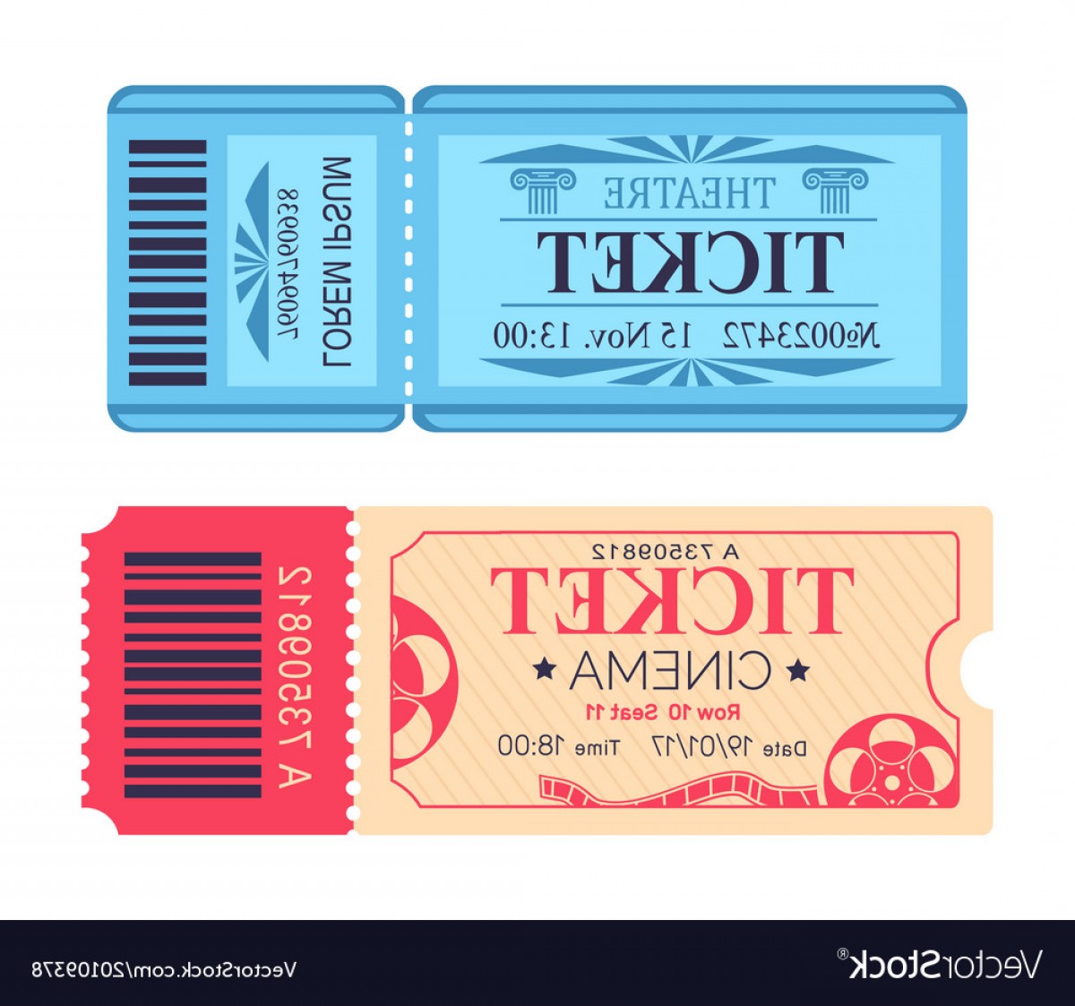 Cinema Ticket Vector at Vectorified.com | Collection of Cinema Ticket ...