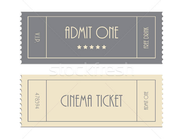 600x455 Special Vector Ticket Template, Admit One, Cinema Ticket Vector