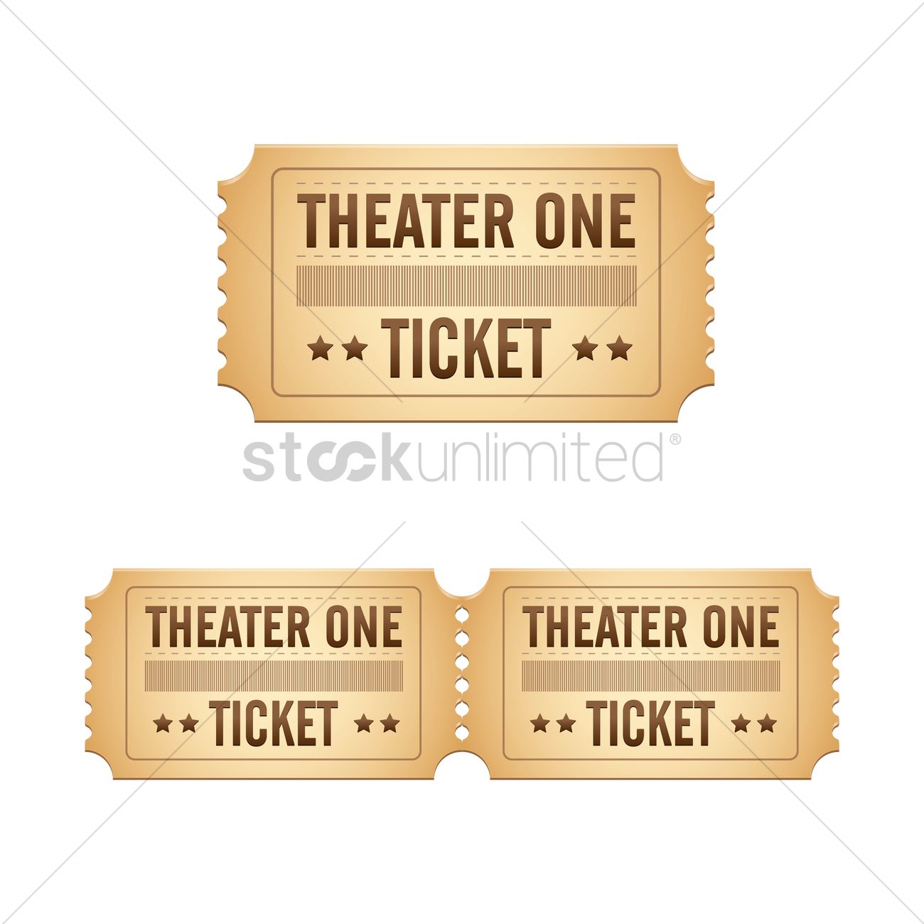 1300x1300 Cinema Ticket Vector Image