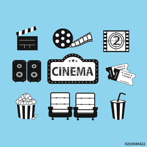 500x500 Cinema Vector Illustration Stock Image And Royalty Free Vector