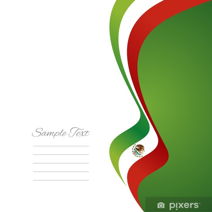 700x700 Fotomural Bandera De La Derecha Mexicana De La Cinta Vector