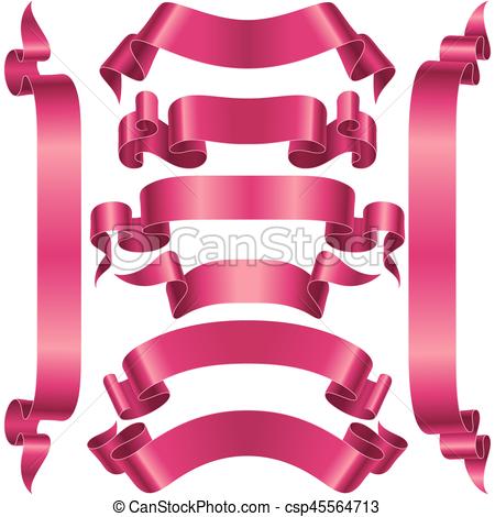 450x470 Rosa, Conjunto, Bandera, Cinta, Vector Rosa, Ribbon Conjunto