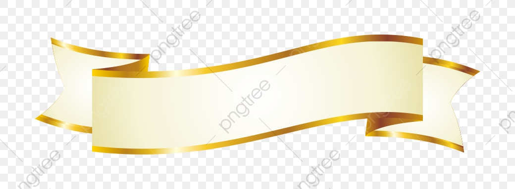 1040x383 Vector Bright Shiny Gold Ribbon Label, Vector, Bright Gold, Label