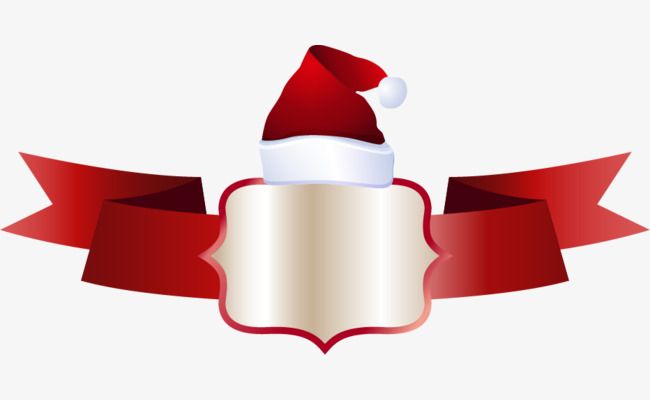 650x400 Vector Etiqueta De Cinta Navidad Sombreros Boarders, Corners
