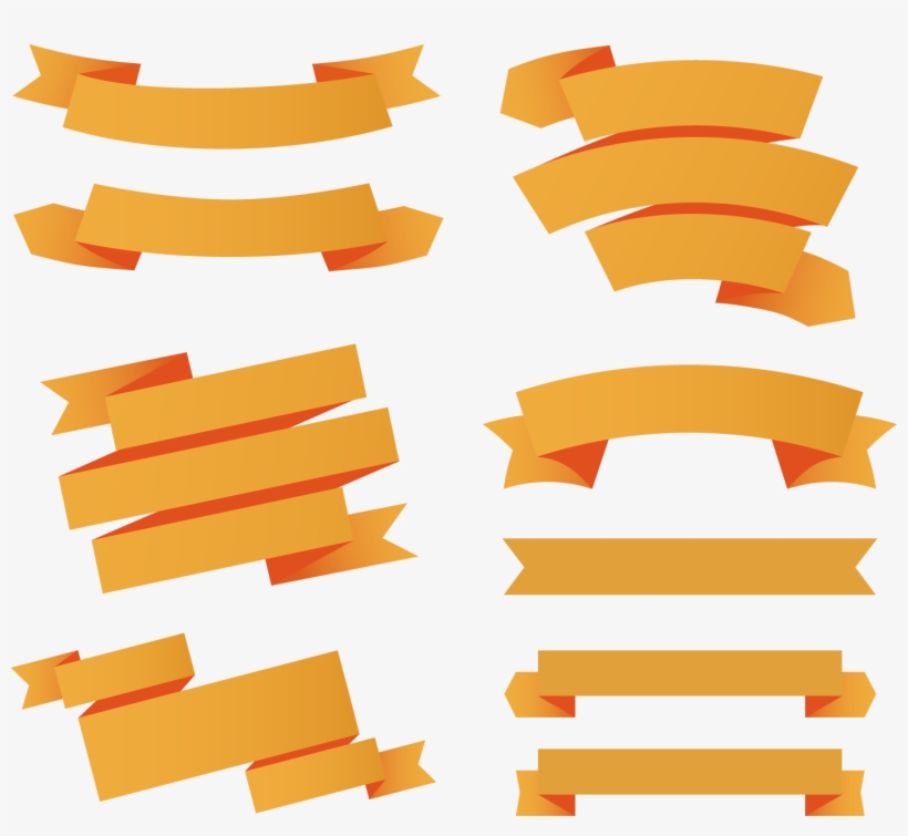 820x755 Paper Ribbon Web Banner Euclidean Vector