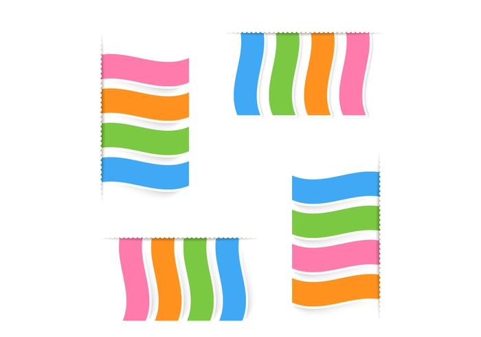 700x490 Modernas Cintas Vector Set