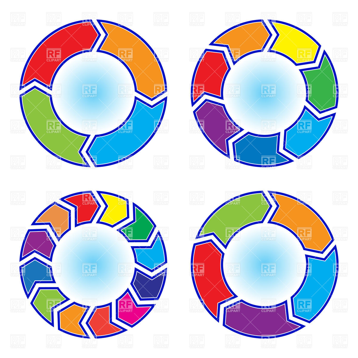 Pie Charts With Circular Motion Arrows Vector Image Of Signs 1200x1200 Pie Charts With Circular Motion Arrows Vector Image Of Signs