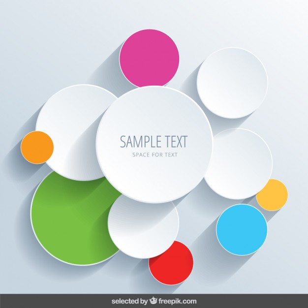Background With Colorful Circles Vector Free Download 626x626 Background With Colorful Circles Vector Free Download