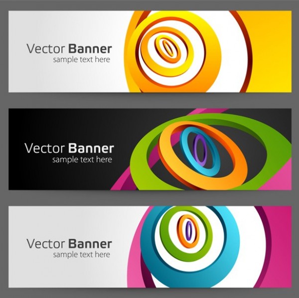 Circle Banner Vector