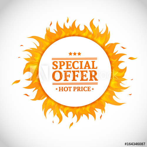 500x500 Template Design Circle Banner With Special Sale Card For Hot