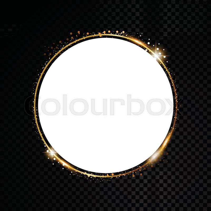 800x800 Vector Round Frame Shining Circle Stock Vector Colourbox