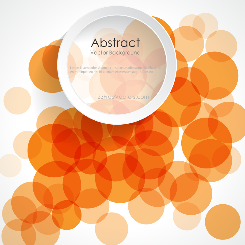 800x800 Abstract Orange Circle Design Background Banner Vector Image