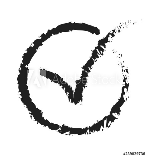 Checkmarks In Circle Brush Stroke Vector Acceptance Symbol 467x500 Checkmarks In Circle Brush Stroke Vector Acceptance Symbol