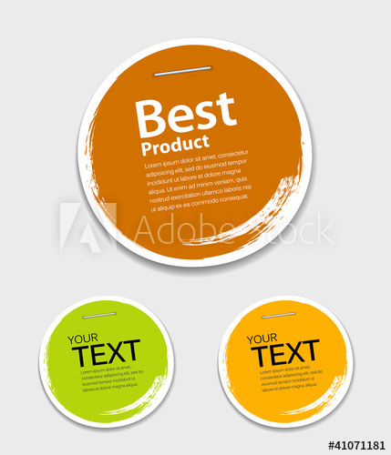 Colorful Label Paper Circle Brush Stroke, Vector 429x500 Colorful Label Paper Circle Brush Stroke, Vector