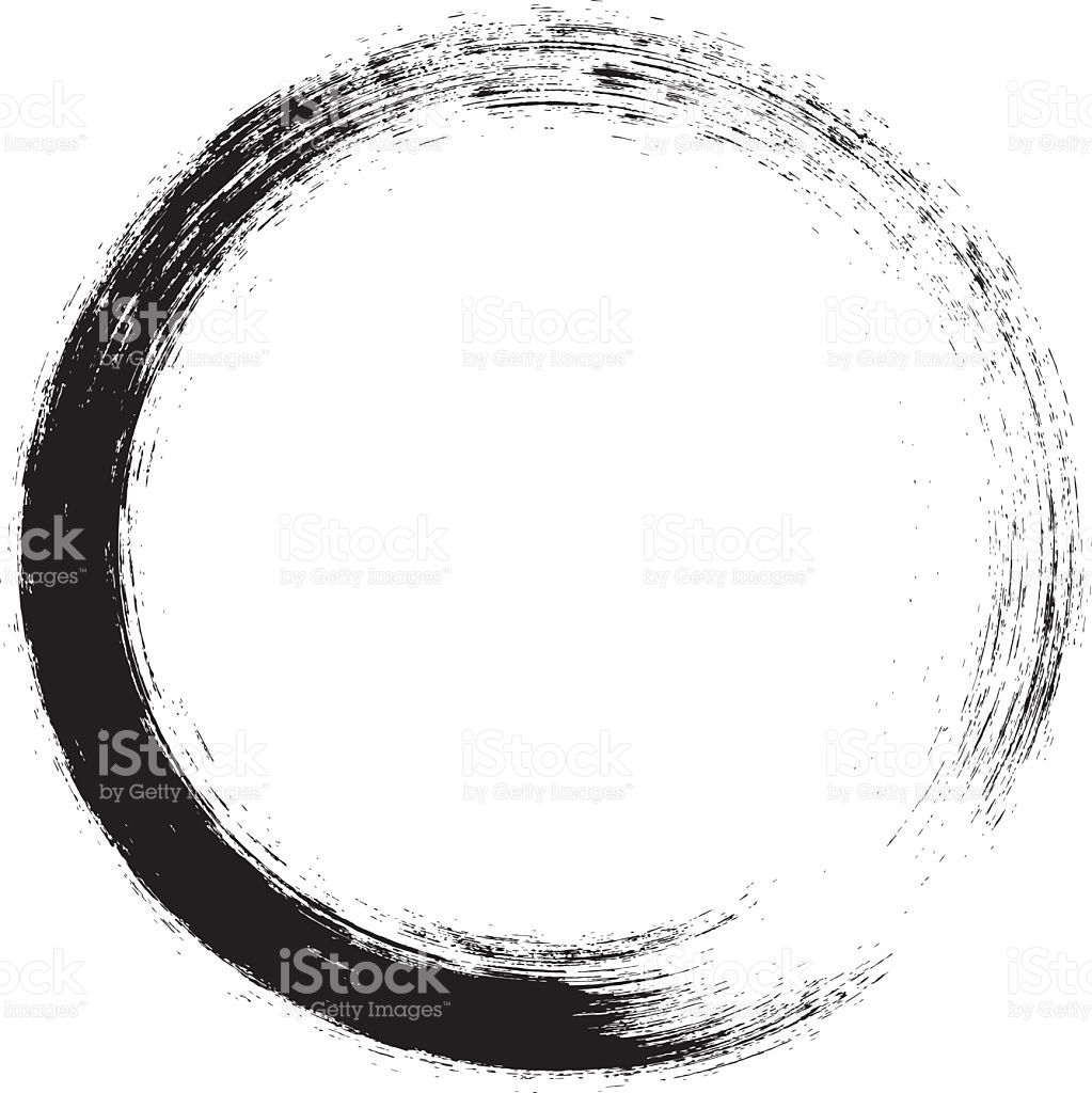 Character In Black And White, A Circular Brushstroke Used 1023x1024 Character In Black And White, A Circular Brushstroke Used