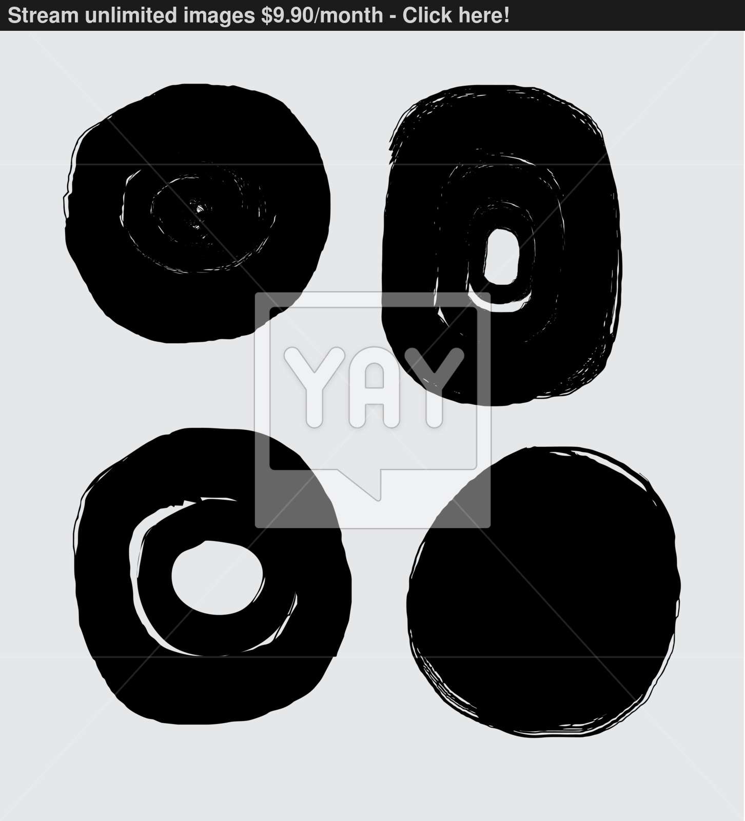 Grunge Circle Brush Strokes Vector Art Vector 1452x1600 Grunge Circle Brush Strokes Vector Art Vector