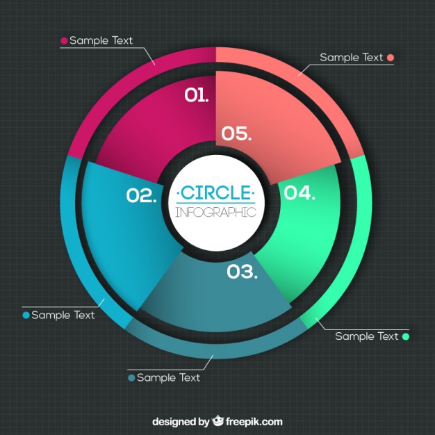 Colorful Pie Chart Vector Free Download 626x626 Colorful Pie Chart Vector Free Download