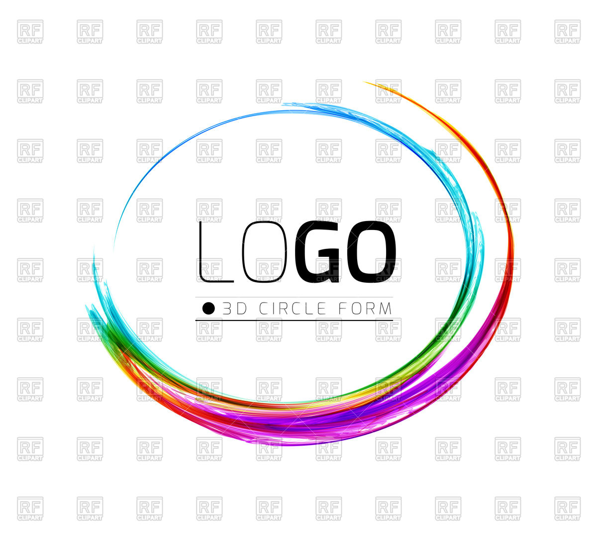 1200x1095 Colorful Circle Design Element Vector Image Of Design Elements