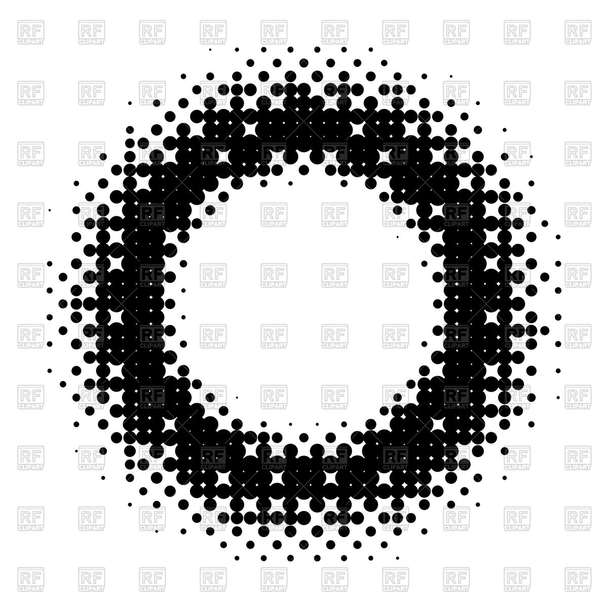 1200x1200 Halftone Circle Design Vector Image Of Design Elements