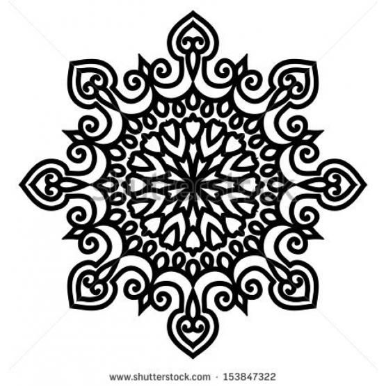 555x555 Mandala For Painting Vector Circle Ornament Design Element Diy
