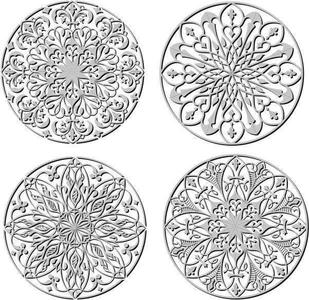 601x585 Circle Pattern Design Graphic Design Vector