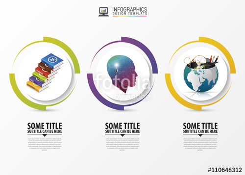 500x357 Circle Infographic Template For Diagram Vector Stock Image