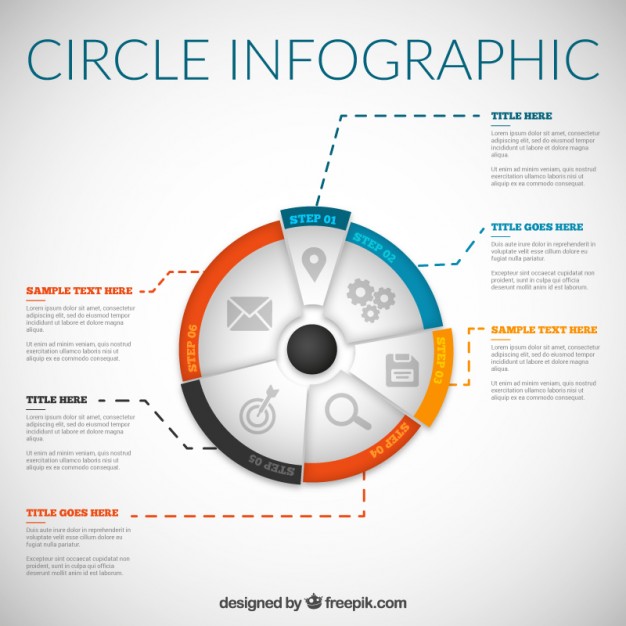 626x626 Abstract Circle Infographic Vector Premium Download