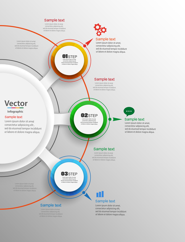 600x786 Modern Circles Infographic Vector Template Free Download